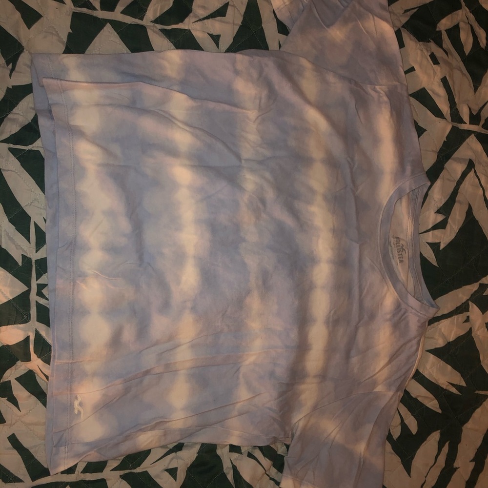 Blue and white Hollister shirt
